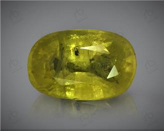 Natural Heated & Treated Yellow Sapphire Certified 3.48 CTS (DIN 86172 )